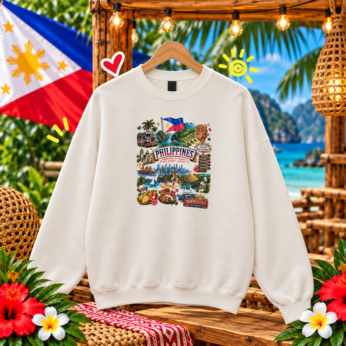 Philippines Collage Sweatshirt