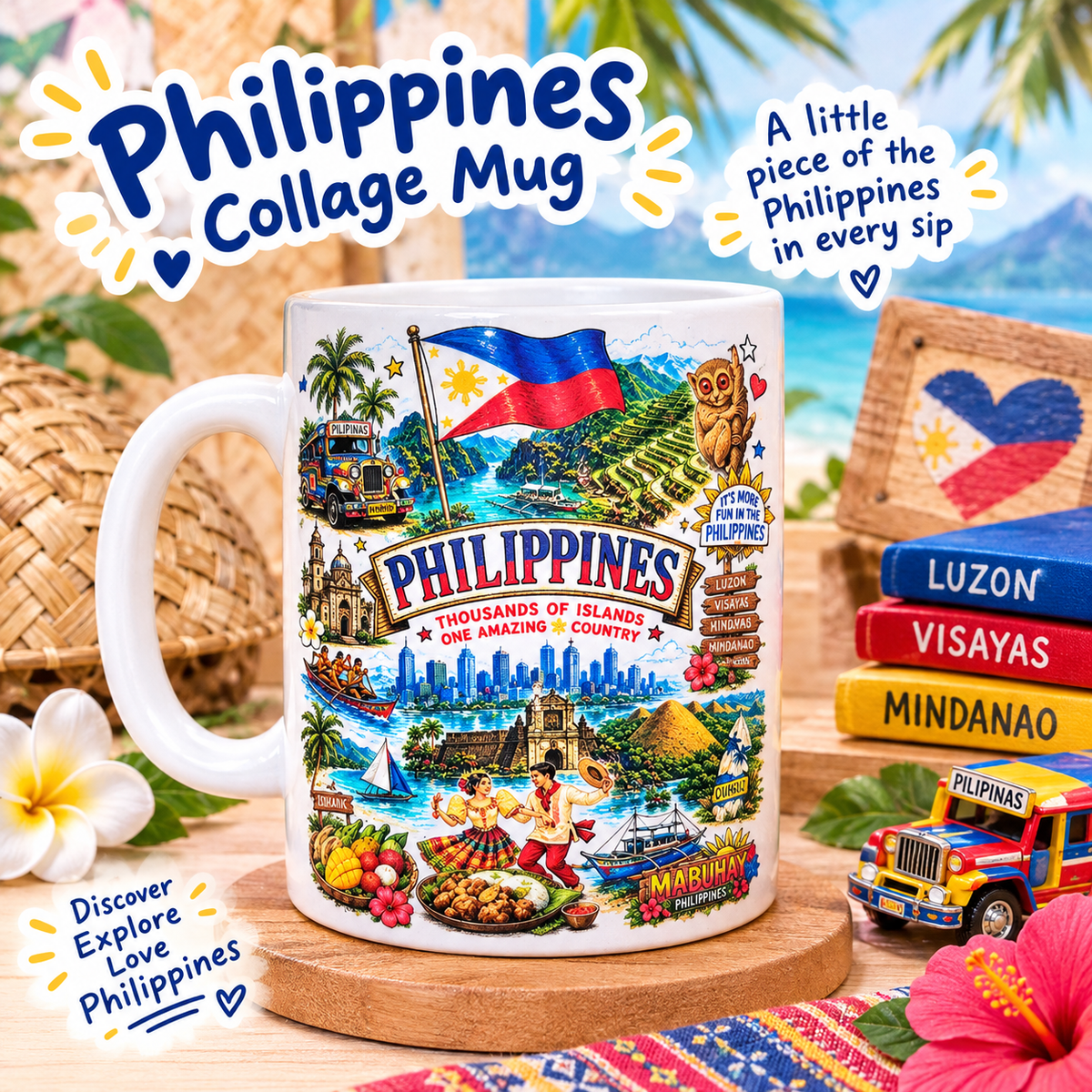 Philippines Collage Mug