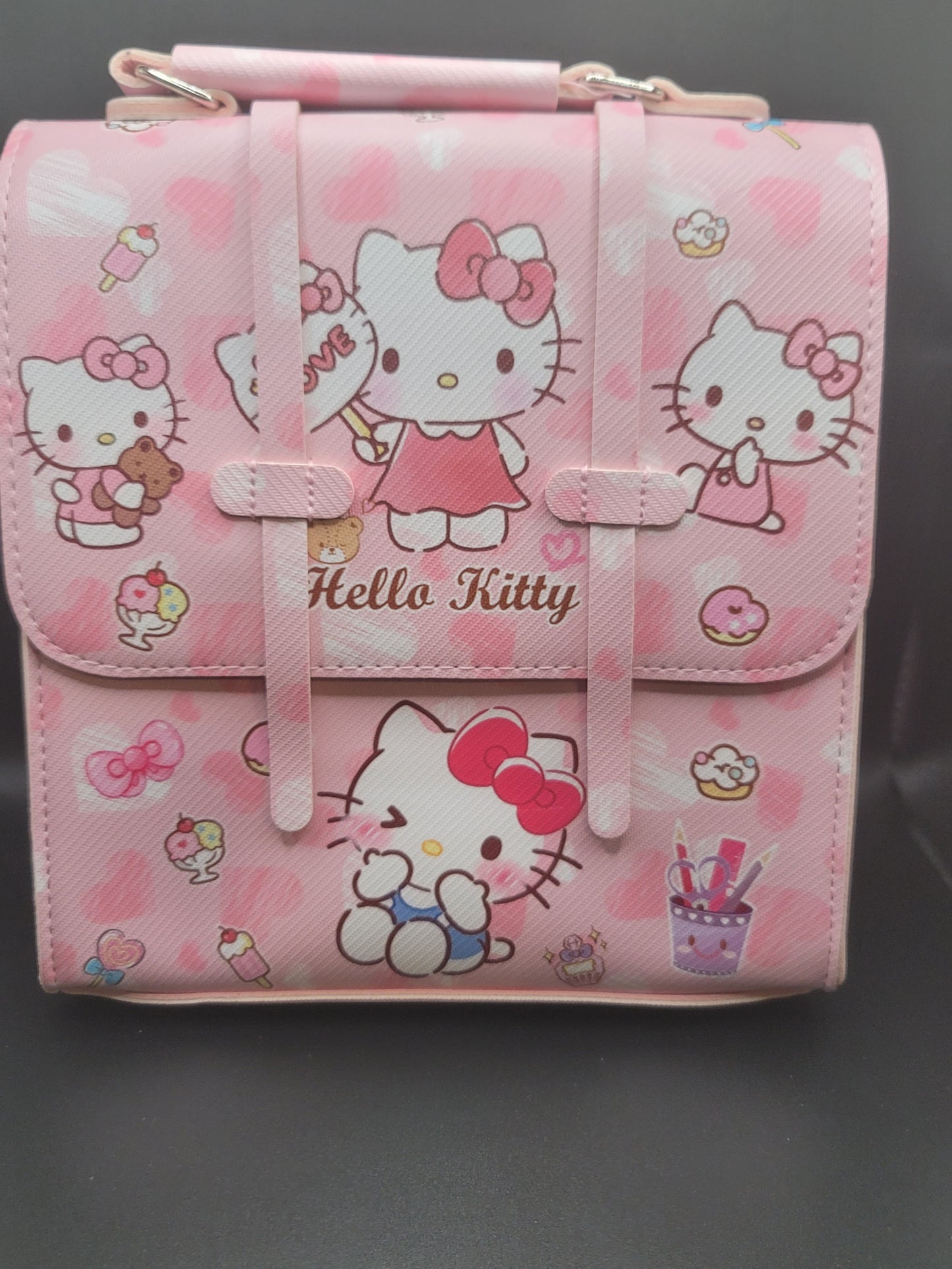 Kitty Small Pink Bookbag/Purse