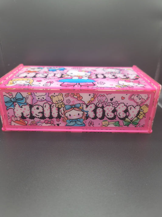Pink H K Acrylic Storage Box