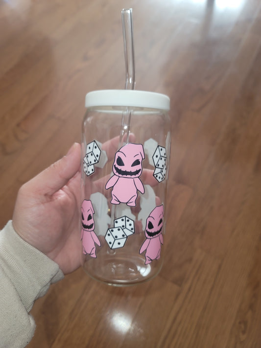 Pink 00GIE Glass Cup