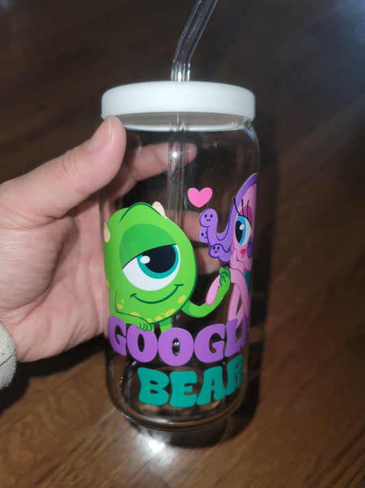 Googley Bear Glass Cup