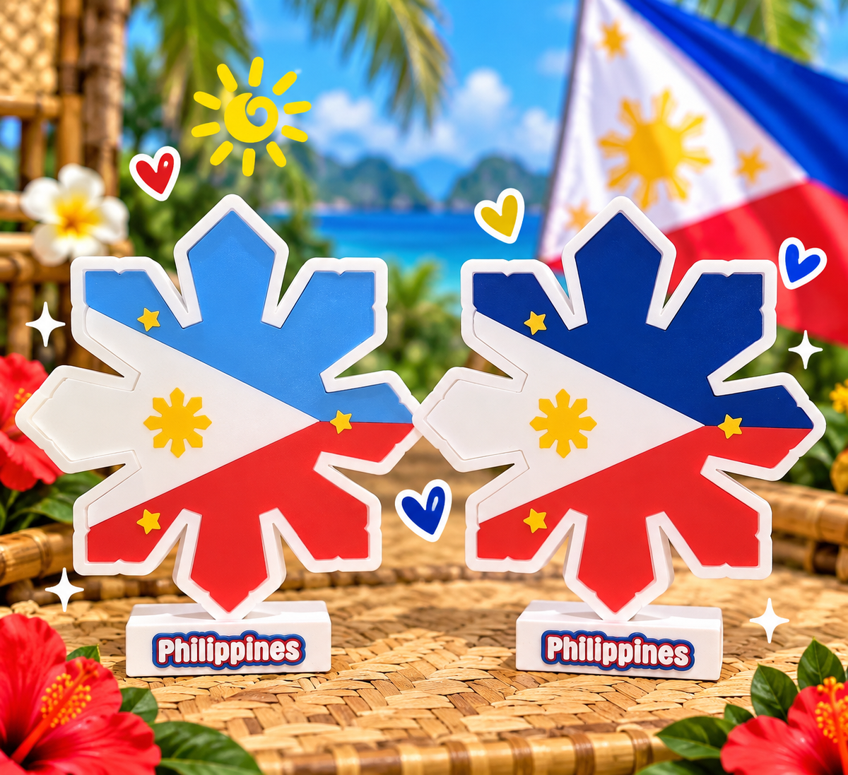 3d printed Philippines Sun Flag